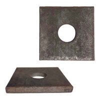SQW123P 1/2" X 3" Square Plate Washer, (3" Square, 1/4" thick), Plain